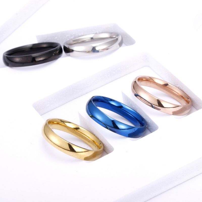 Cincin titanium quality supreme1st pria wanita anti luntur dan karat