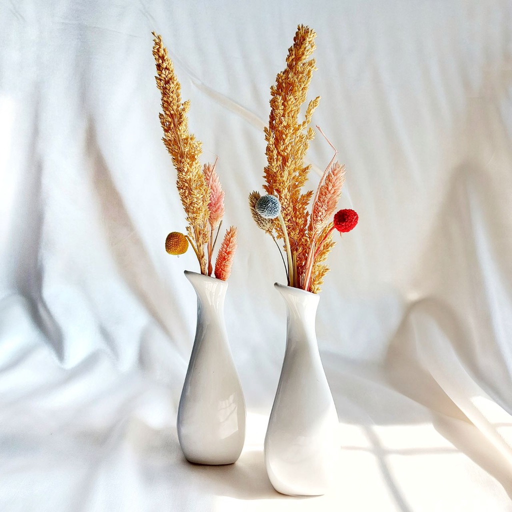 VAS/VASE/BEJANA BUNGA TANAMAN KERING KERAMIK MINIMALIS NORDIC STYLE | DEKORASI RUMAH RUANGAN TAMAN