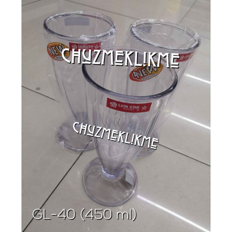Gelas minum Lion star GL-40 (450 ml)/Gelas jus lion star/Gelas plastik lion star GL-40