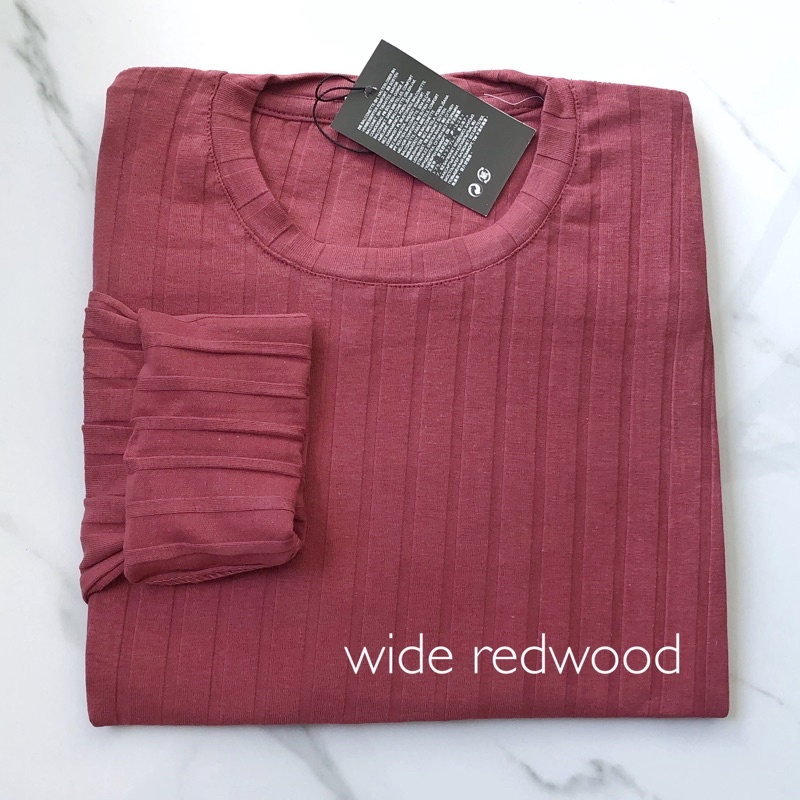 knit lengan panjang KALLYOUTFIT-WIDE REDWOOD