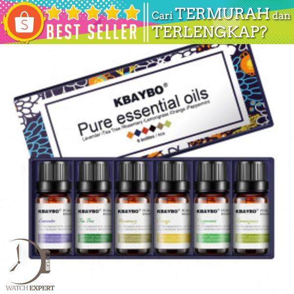 KBAYBO Pure Essential Fragrance Oils Aromatherapy Diffusers 10ml 6 PCS - K-E2