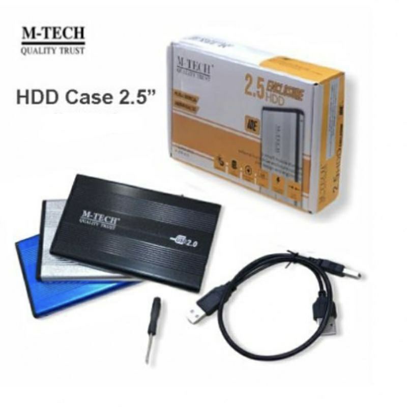 M-Tech Casing Harddisk Eksternal 2,5&quot; Enclosure Port SATA USB 2.0