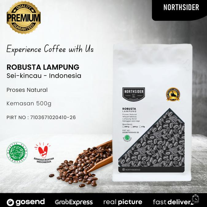 

[ COD ] BIJI KOPI ROBUSTA FINE LAMPUNG NATURAL - 500GR NORTHSIDER COFFEE MURAH Kode 967