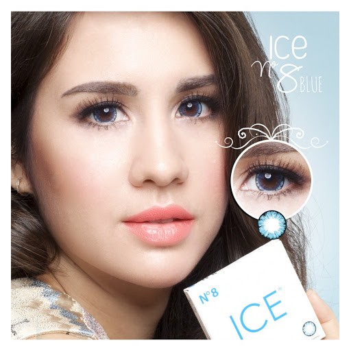 SOFTENS MINUS DAN NORMAL X2 ICE NUDE N8 / NO.8 BLUE 16mm (0.00 sd -6.00) GRATIS TEMPAT SOFLEN