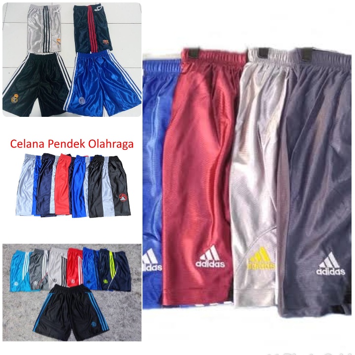 CELANA PENDEK BASKET MELAMIN BORDIR BOXER PRIA KOLOR PRIA