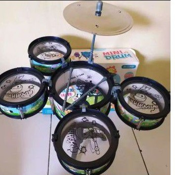 mainan edukatif anak 1 set dram band
