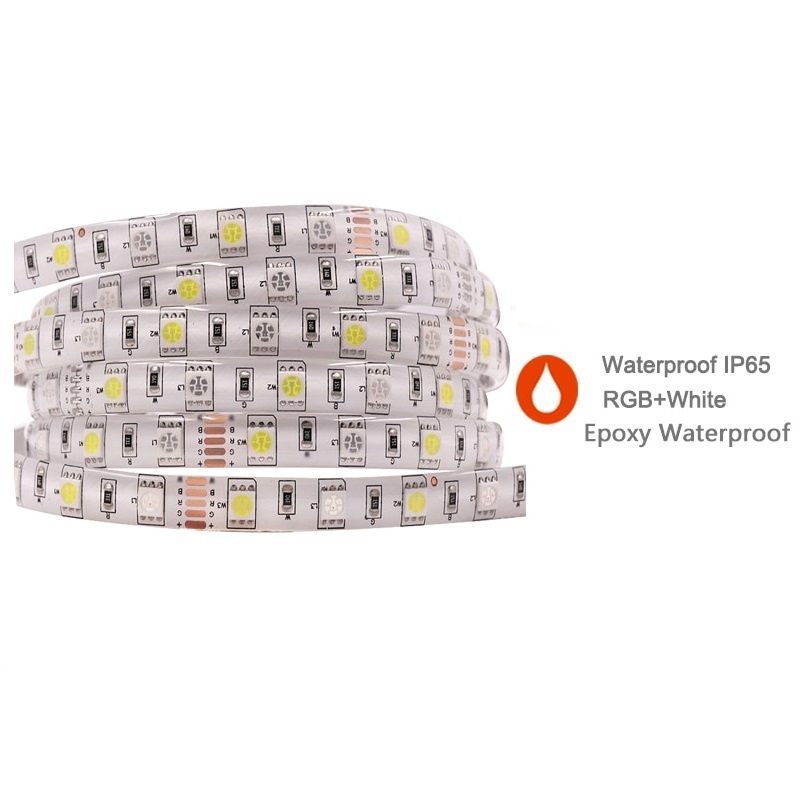 LED Strip RGB SMD 5050 5 Meter IP65 Epoxy Waterproof TRIPLEDI DC12V 30 60 Titik Lampu Permeter