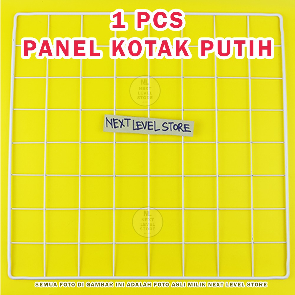 DIY Panel Pagar Kandang 35x35cm Anjing Kucing Kelinci Kura Lemari Rak Sepatu Tanaman - Pilih di VARIASI-Panel Kotak Putih