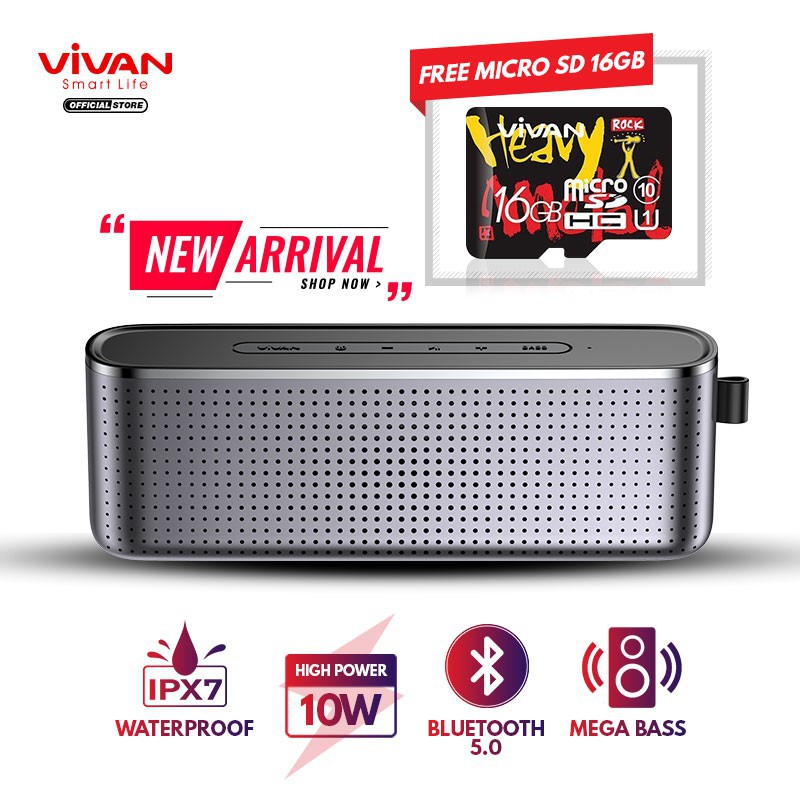 Speaker Blutooth Vivan VS10 Ultra Bass powerfull