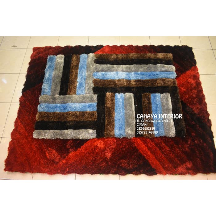Karpet Bulu Tebal Shaggy 100x150