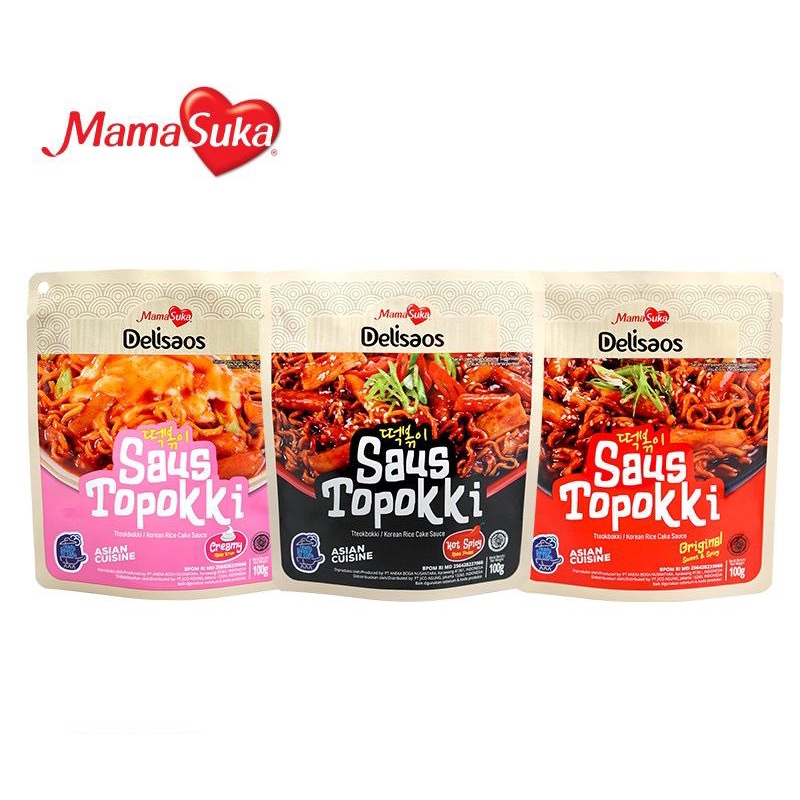 MamaSuka Delisaos Saus Topokki / Saus Tteokbokki / Saus Toppoki 100 gr