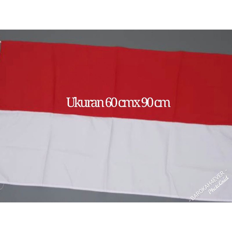 Grosir Bendera Merah Putih SATEN / PELES SUPER 60 x 90 cm