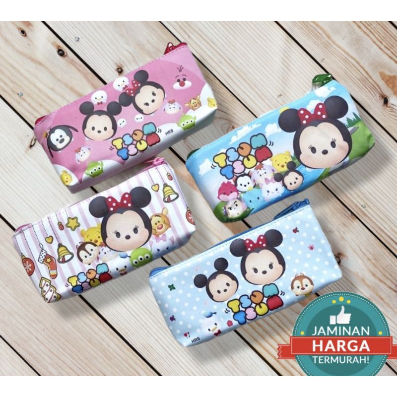 Kotak Pensil Motif Kartun Lucu Unik / Kotak Pulpen-Tsum-tsum