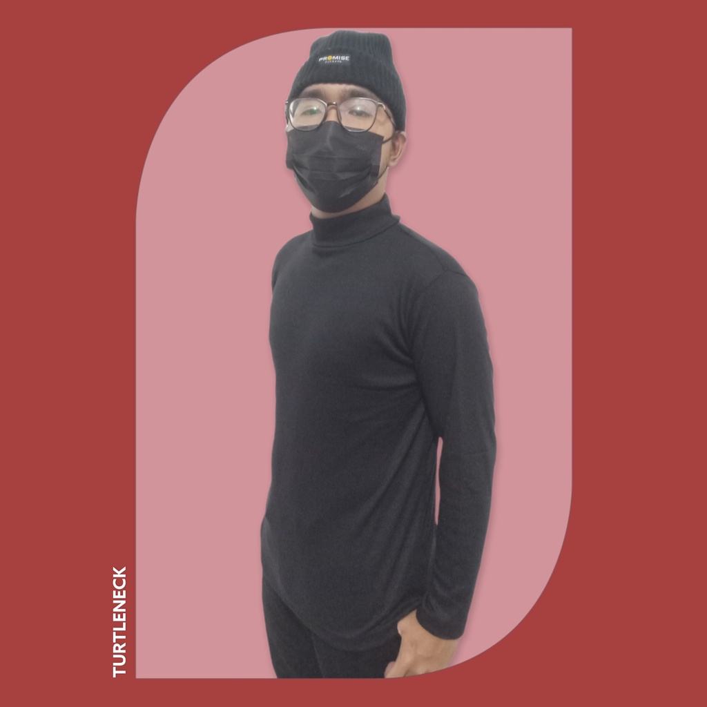 TURTLENECK / KAOS TURTLENECK WANITA PRIA / KAOS POLOS TURTLENECK / KAOS POLOS (PREMIUM)