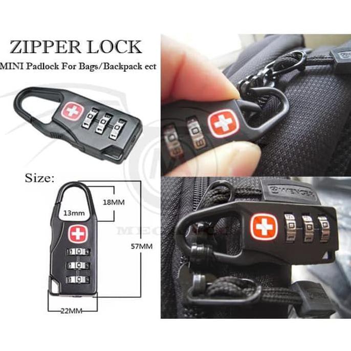 Padlock For Bags-Backpack Security Zipper Lock Portable MINI