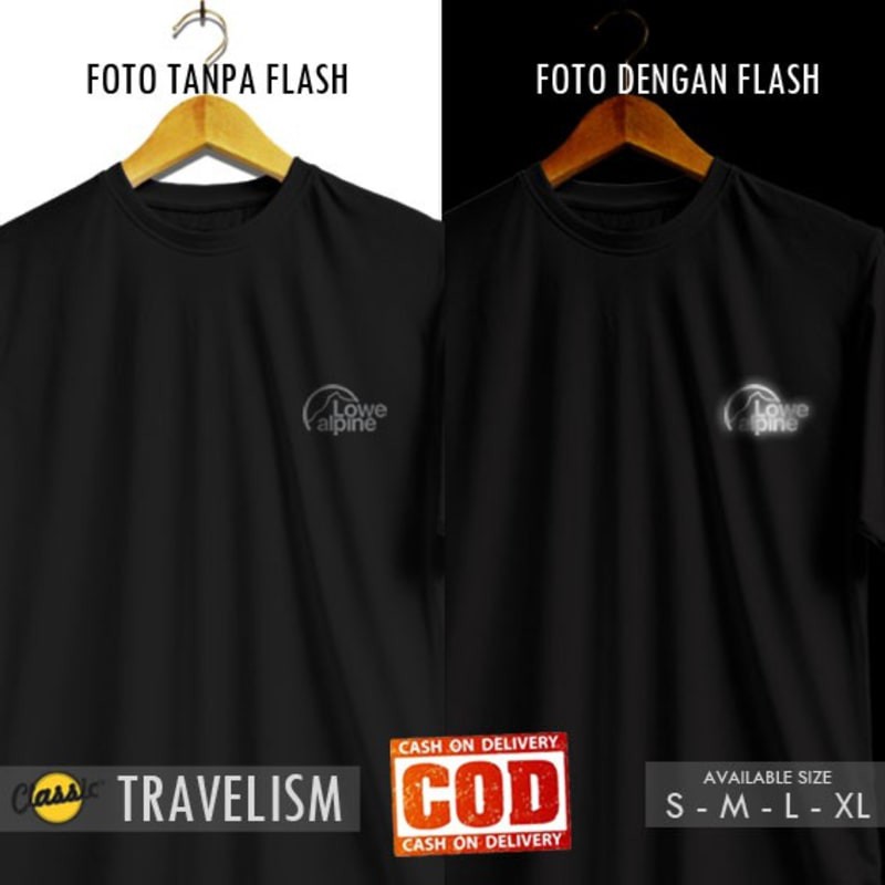 Kaos Outdoor - LOGO LOWE ALPINE REFLEKTIF / KAOS PENDAKI / KAOS GUNUNG / KAOS DISTRO