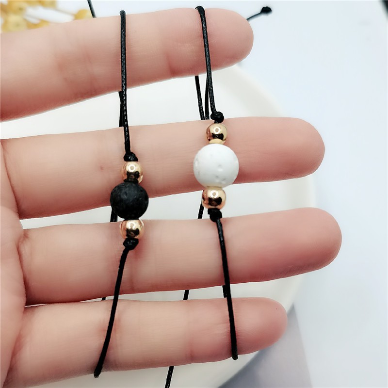 MURMURE.ID | 2 PCS GELANG COUPLE MODEL VINTAGE GELANG TALI PERSAHABATAN BUNGA BINTANG JW023-7