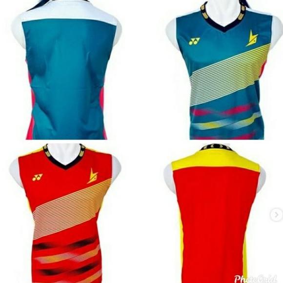 Baju Kaos Jersey Badminton Bulutangkis Singlet Tanpa Lengan YONEX 711