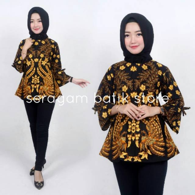 Atasan blouse cendrawasih kuning