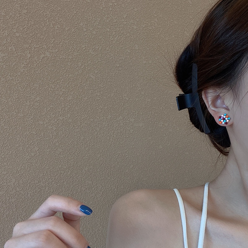 Anting Stud Jarum Perak 925 Bentuk Bintang Geometris Untuk Musim Panas