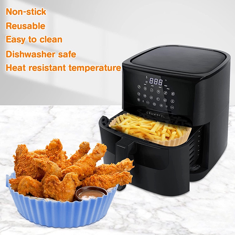 Alas Baking Multifungsi Bahan Silikon Anti Lengket Reusable Untuk Microwave Air Fryer