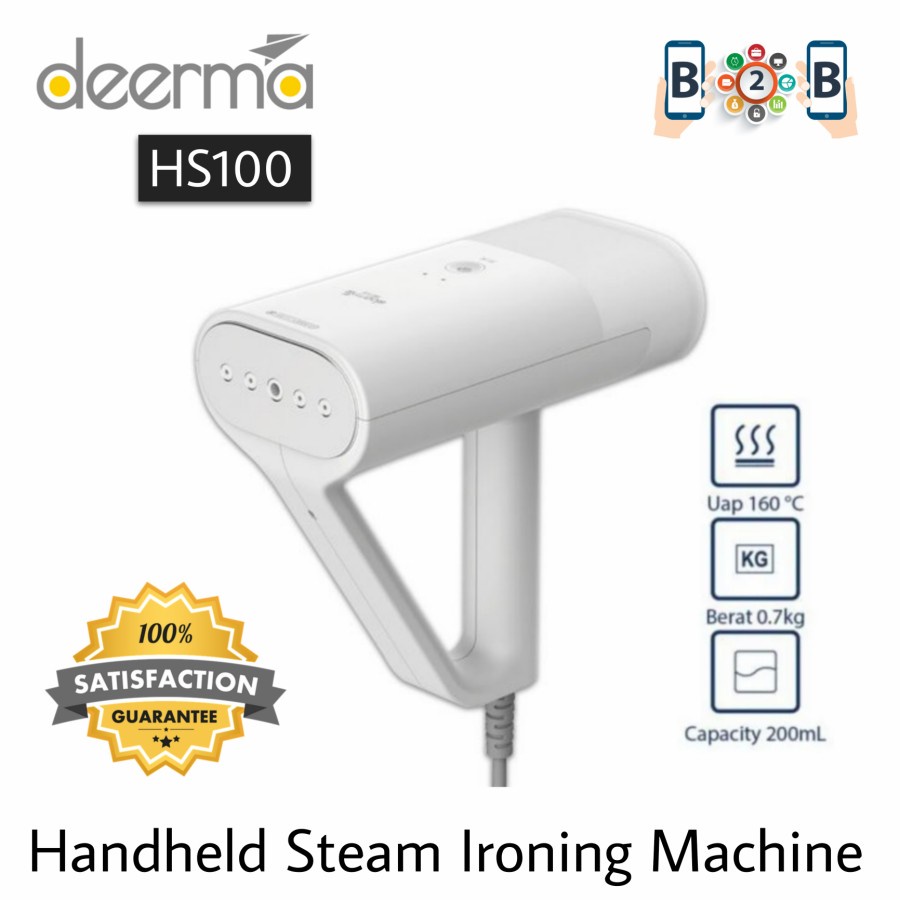 Deerma Handheld Steam Ironing Machine HS100 Setrika Uap