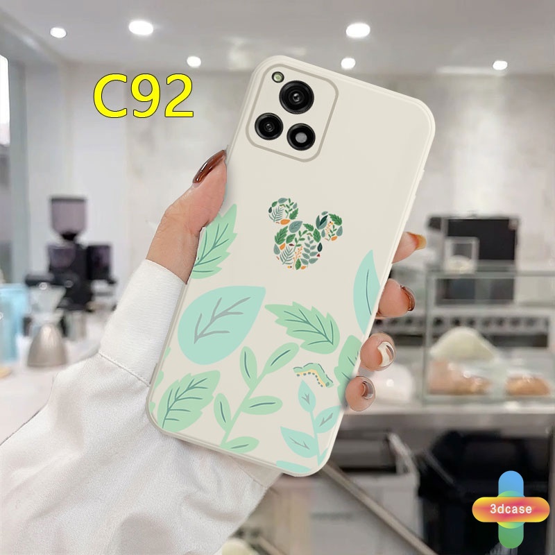 Case HP Realme C21Y C11 2021 C15 C21 C25 C20 C12 C3 C25S 5 5S 5i 6i C17 7i C1 C31 C35 C25Y C2 C3i C20A realme Narzo 20 10 10A 20A 30A A54 A15 A16 A9 A5 A7 A5S A95 A53 A33 Y12 Y20 A12 Cute Mickey Minnie Mouse Flower Anti-fall Case