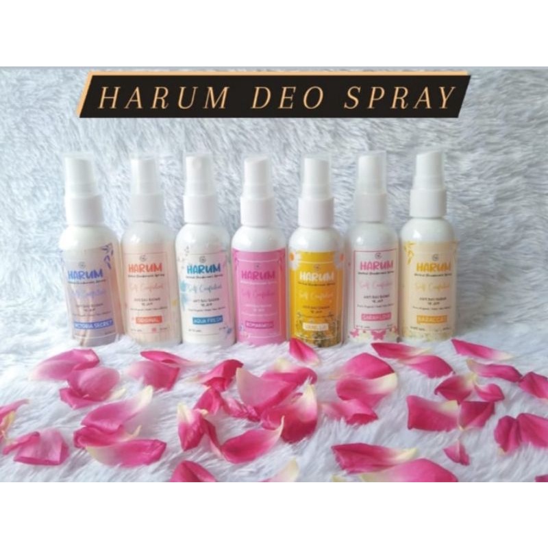 HARUM DEO SPRAY - DEODORANT SPRAY Alami /tawas 60ml anti Bau badan 48 jam