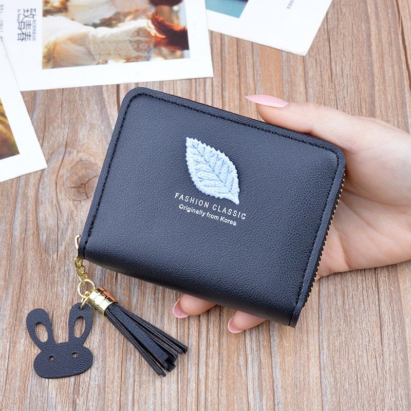 Medan Termurah KD40 Korean style Dompet  mini Cantik daun import dompet wanita