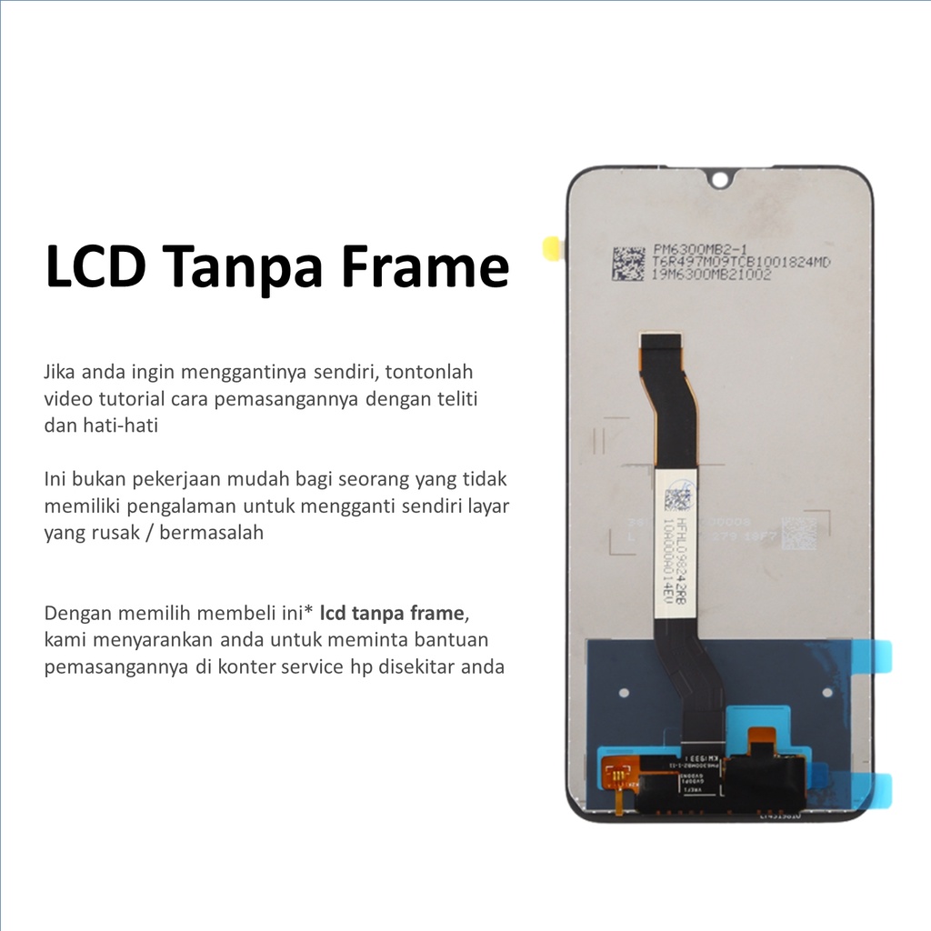 [ CHECK.ID ] LCD + FRAME REDMI NOTE 8 SERVICE PRODUCT