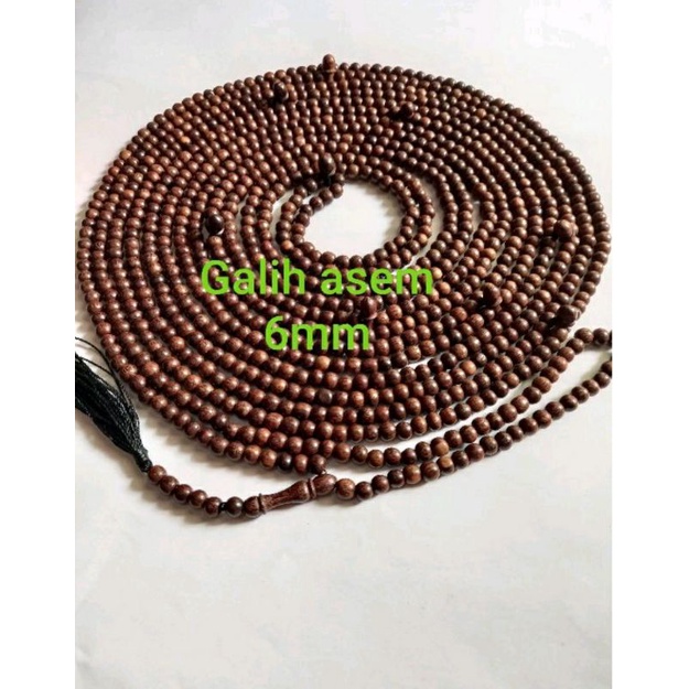 Tasbih 1000 butir galih asem tasbih galih asem 1000 butir 6mm