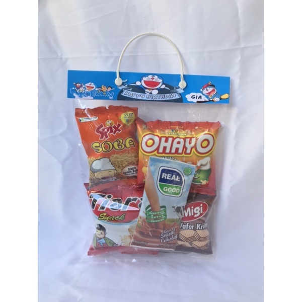 

Paket Snack Ulang Tahun Anak 5.000, Snack Ulang Tahun Anak Custom Nama dan foto
