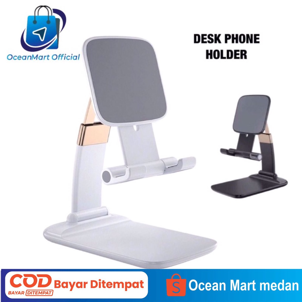 TERLARIS Desk Phone Holder Adjustable Universal Tatakan Handphone Aksesoris HP OCEANMART OCEAN MART Murah Grosir