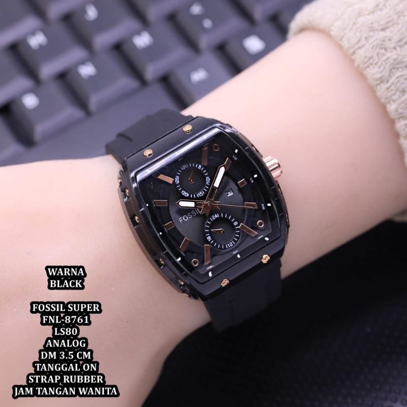 Jam Tangan F0ssil Rubber Jam Tangan Terlaris Pria Wanita Hot Seller