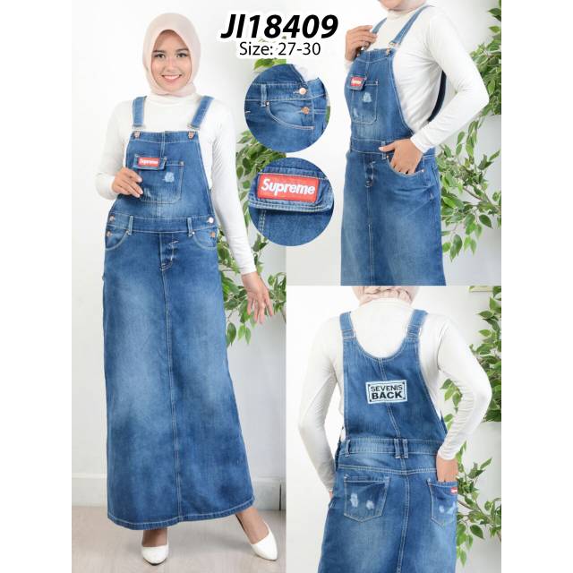 Overall Rok Jeans Panjang Model Baju Trend 2022 Overall Rok Jeans Panjang Model Baju Trend 2022