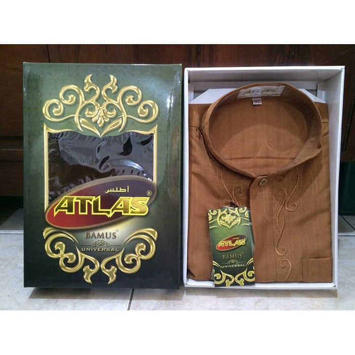 NEW MT BAJU KOKO ATLAS BAMUS UNIVERSAL WARNA COKELAT UKURAN M