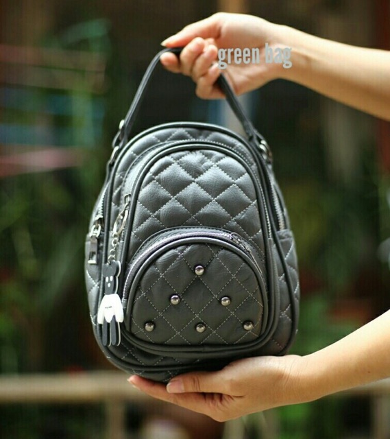 New FABULOUS Tas Mini Mungil EGG-STUD Jait-jait Full /tas mini multifungsi bisa teng2 selempang