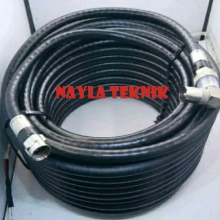 KABEL ANTENA RG6 + konektor belden + jack tv L male 30 METER 40 METER