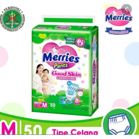 Merries Pants Good Skin M50 - Popok Bayi