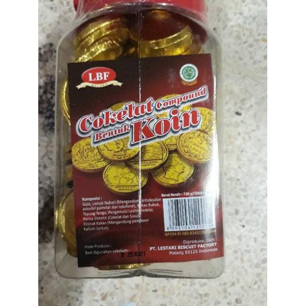 

1.1 sale Cokelat Compound Bentuk Koin / Coklat Coin LBF 120pc