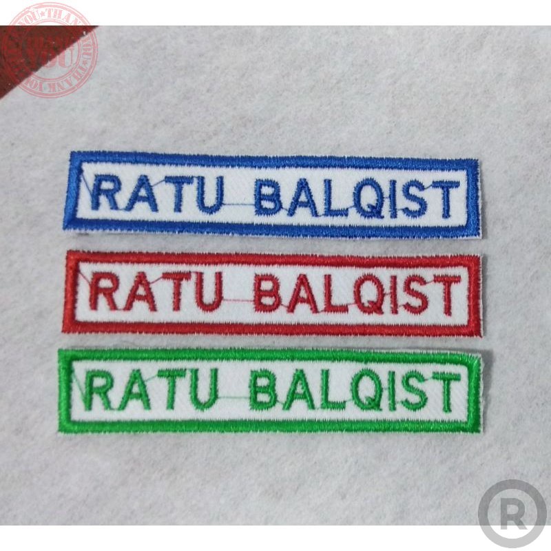 BORDIR NAMA ANAK SEKOLAH Terbaru Nama dada Sekolah Bordir Nama Custom Dada