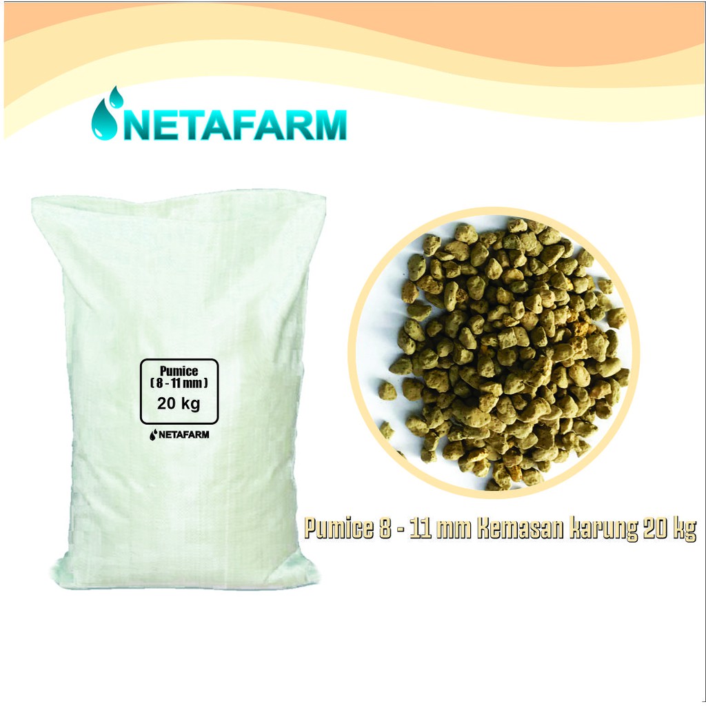 Media Tanam / Filter PUMICE / Batu Apung Kerikil Kemasan karungan / 20kg