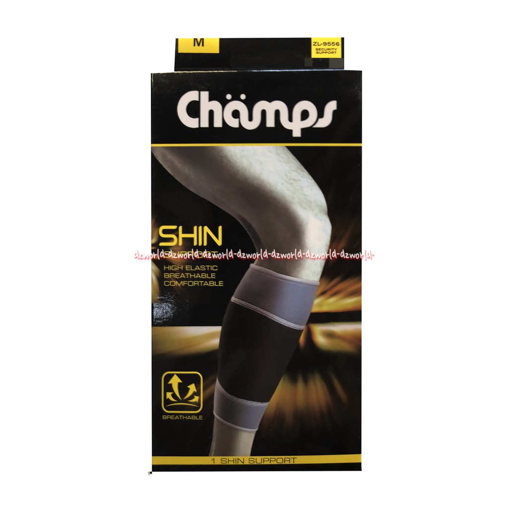 Champs Landstro Shin Support High Elastic Knee Alat Untuk Betis Deker Penyangga Champ Knee