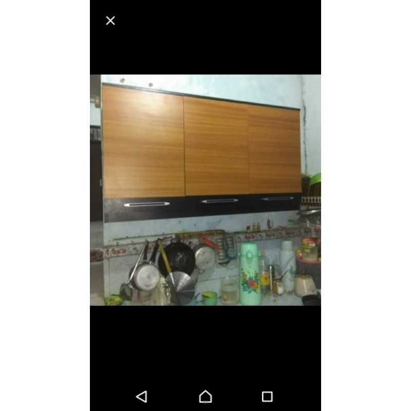 RAK PIRING LEMARI GANTUNG ATAS 3 PINTU
