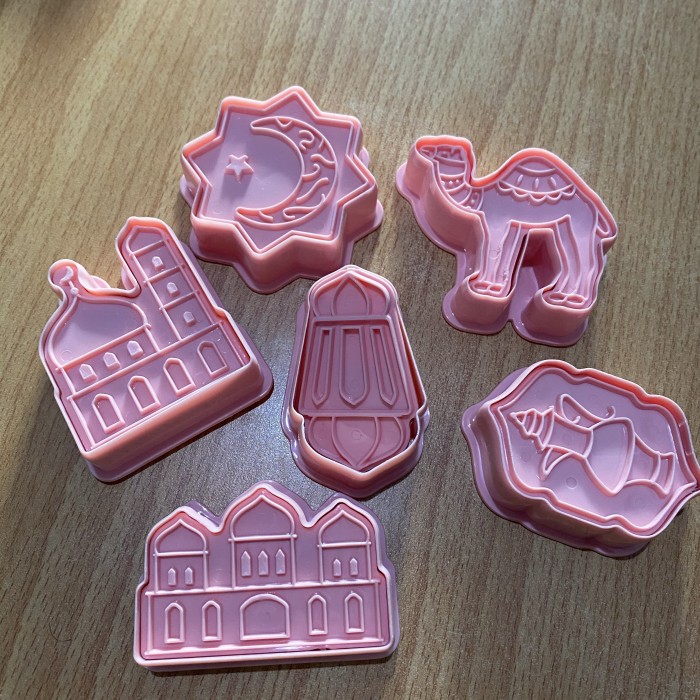 

Cutter Idulfitri (1) set 6 pc / cookie cutter lebaran