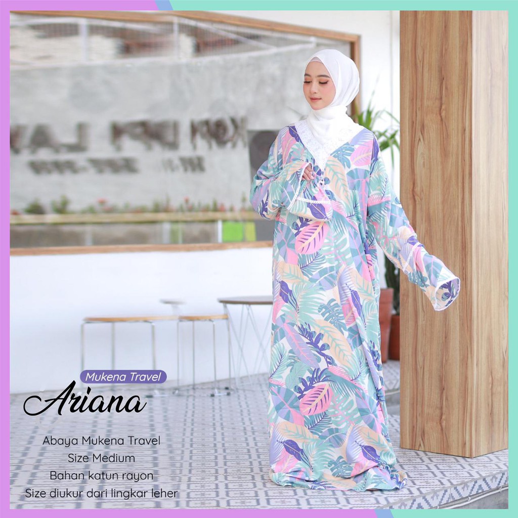 MUKENA TRAVELLER ABAYA TRAVELLER ABAYA RANIA - MUKENA DEWASA - BAHAN KATUN RAYON