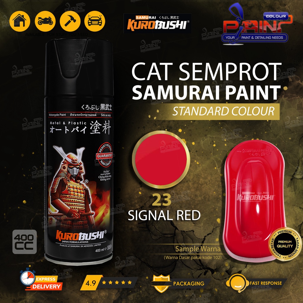 Samurai Paint 23 Signal Red Cat Semprot