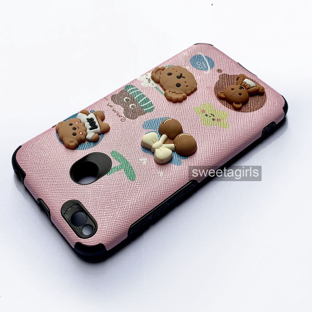 Casing Silikon Lucu untuk Xiaomi Redmi 4X -  Model Anticrack - Casing peach Case Gemoy - Bisa Bayar ditempat - sweetgirls - Case Cubit Lucu - Karakter - Head Karakter Softcase - Case Gemoy - Kesing - Aesthetic - Boneka 3D