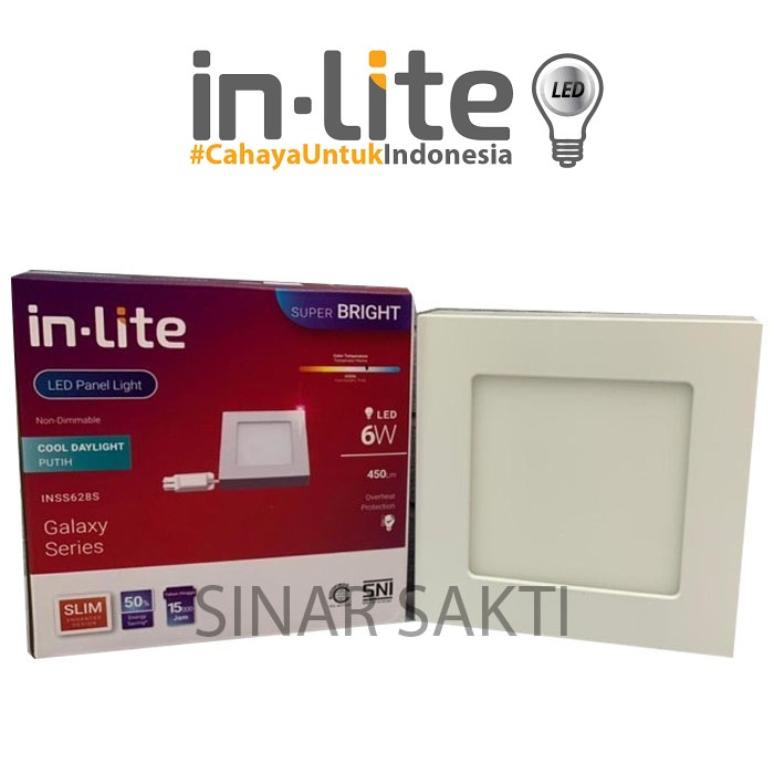 INLITE Lampu Downlight LED 6w 6 Watt Kotak Outbow INSS628S Downlight