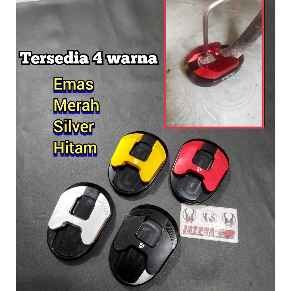 SANDAL STANDAR SAMPING/KARET SEPATU STANDAR SAMPING BAHAN FULL BESI CNC ANTI AKRAT